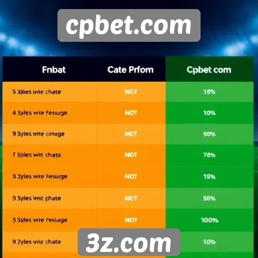 Comparação entre cpbet.com e concorrentes no mercado